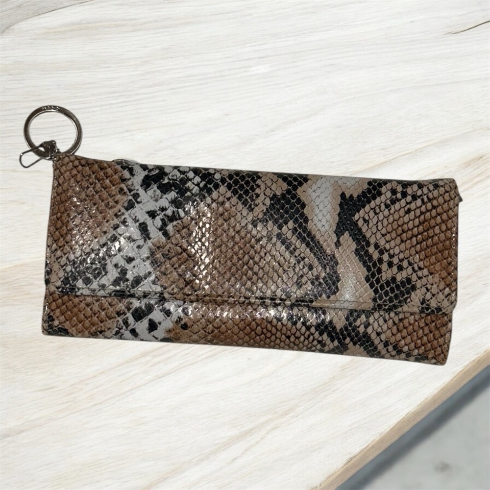 HOBO Exotic Snakeskin Wristlet Clutch